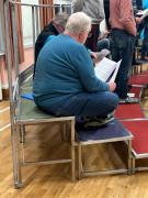 2025.02.26 Frank studying the music at rehearsal